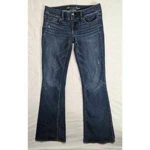 American Eagle Artist Jeans Womens 4 Blue Denim Stretch Flare M5J